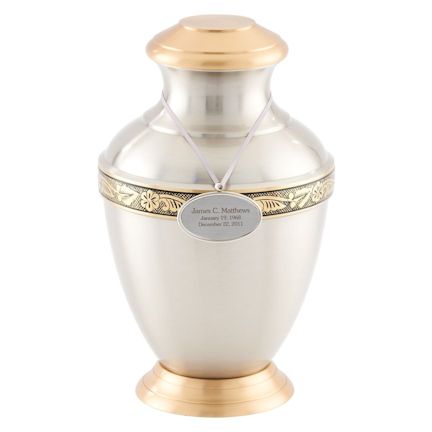 Abel Funeral Urn Arcadia Pewter Large