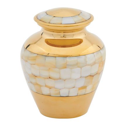 Abel Funeral Urn Mother of Pearl Medium