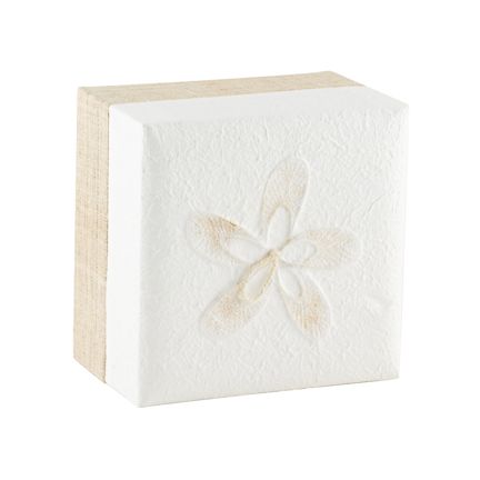 Abel Funeral Urn White Linen